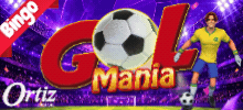Conoce este Videojuego Goal Mania de Ortiz Gaming.

Lanzado en 2020, este Juego tiene varios atractivos y ventajas para que sigas divirtiéndote con más oportunidades de Ganar.

Hay 10 bolas adicionales con una tabla de pagos muy agradable.

Este juego tiene 2 características:

La bola del comodín, que cuando aparece en las bolas adicionales, te permite elegir cualquier número que no esté marcado en las cartas.
La bonificación del árbitro. Un premio que liberas cuando haces Double O. Tienes 11 jugadores para elegir, si encuentras al árbitro, el bono termina.

¡Únase a nosotros y disfrute de este emocionante juego de video bingo en línea!